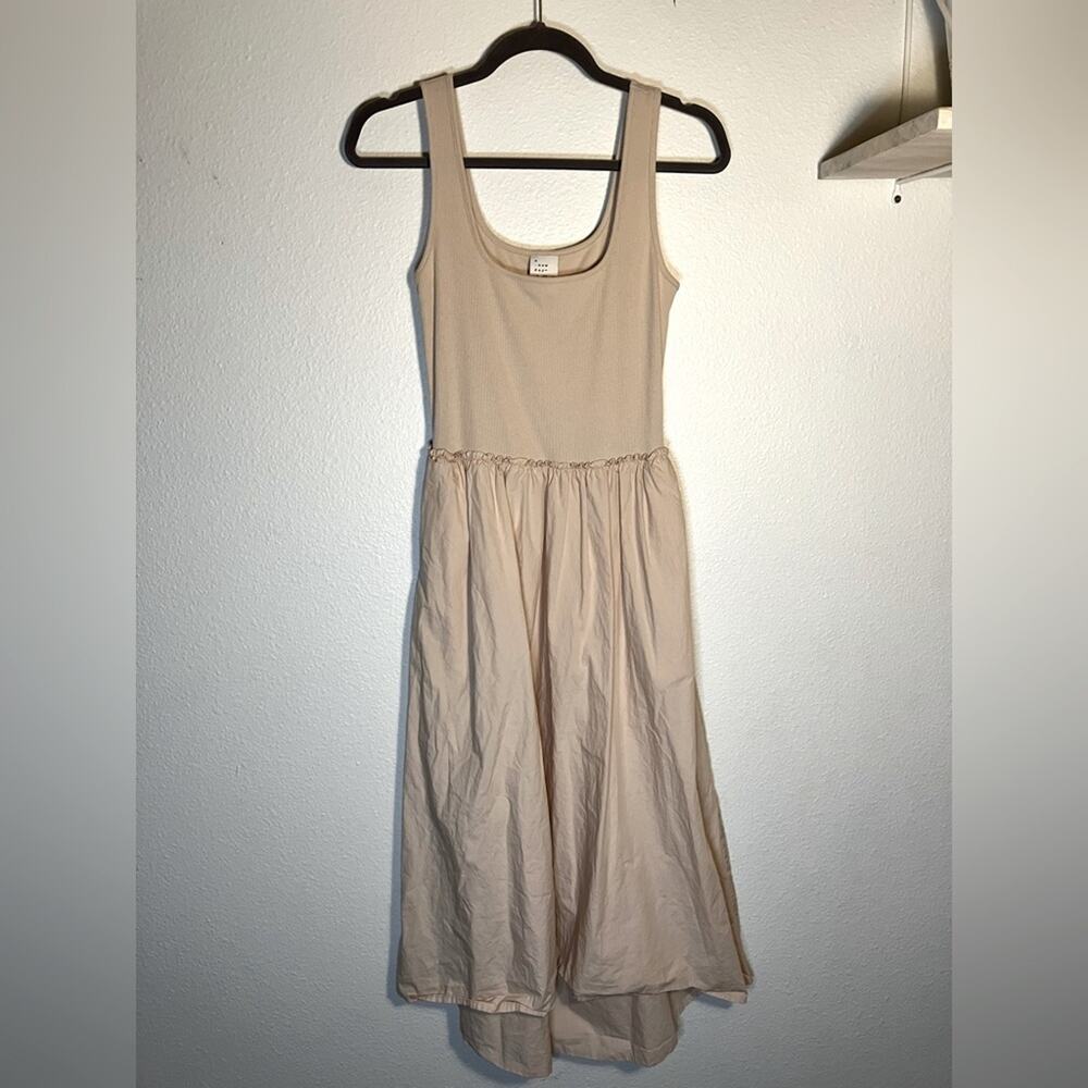 Tank dress‎ high low summer dress ribbed bodice vacation dress comfortable